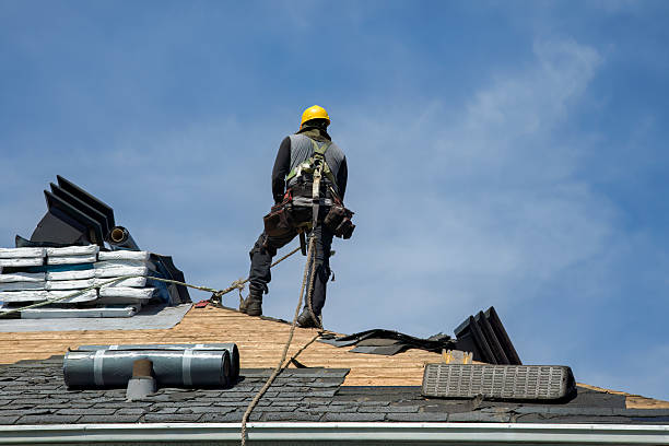 Professional Gutter Installation technician working in Donaldson, IN